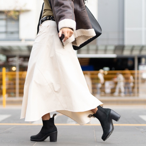 Blundstone Women's Series High Heeled Boots - Black Nubuck