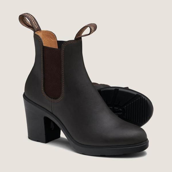 Blundstone Women's Series High Heeled Boots - Stout Brown