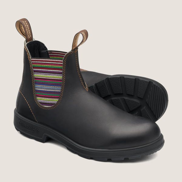 Blundstone Youth Originals Chelsea Boots - Stout Brown / Stripes