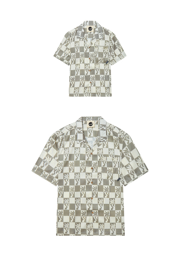 boardies Clara Palm Shirts - Adult & Kids Set