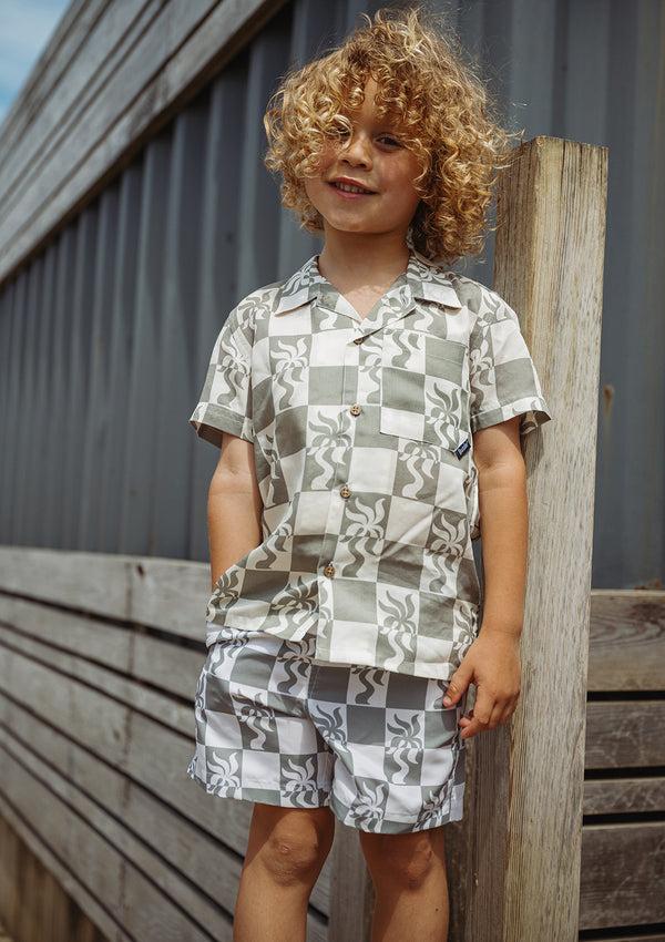 Boardies Clara Palm Swim Shorts - Father & Son Set