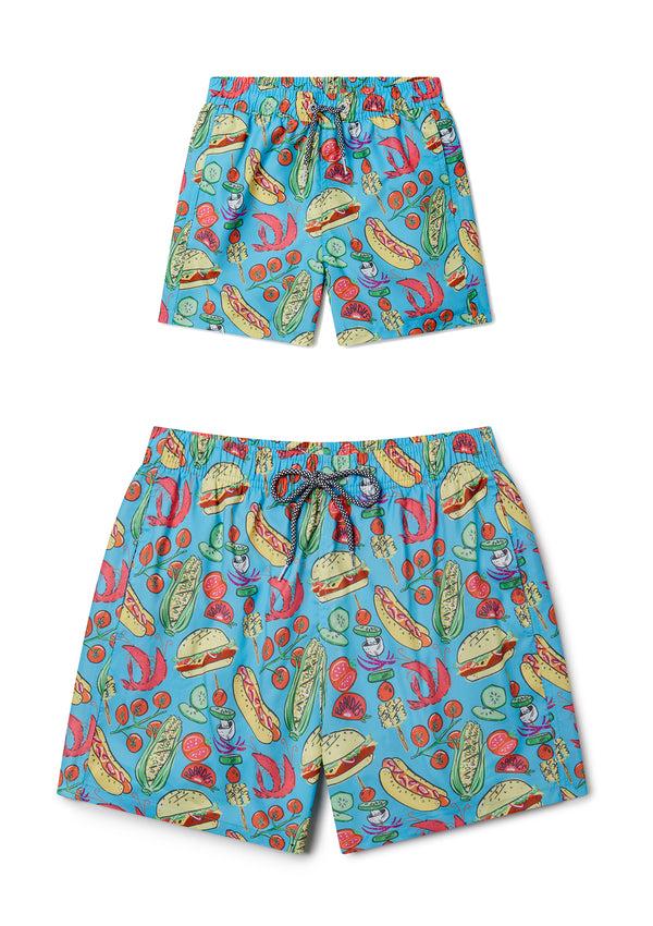 boardies Grill Master Swim Shorts - Father & Son Set