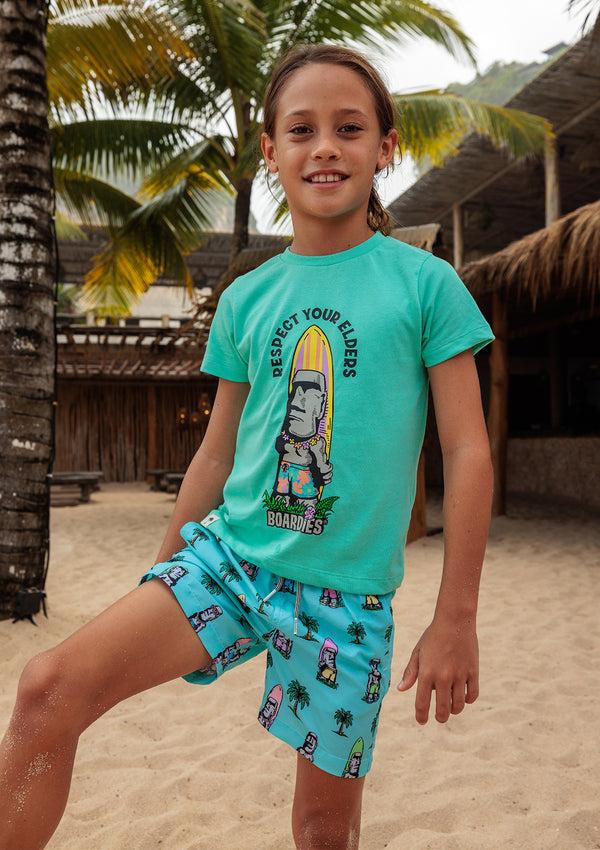 Boardies Island Elders Kids T-Shirt