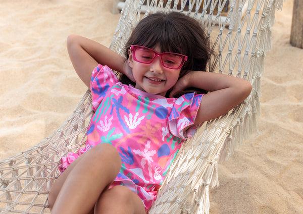 Boardies Palm Springs Little Girls Rashie Set