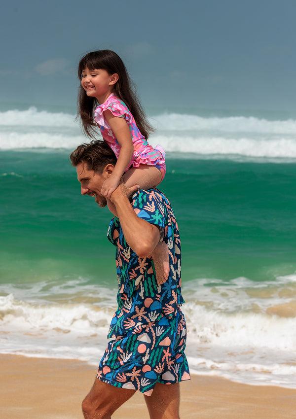 Boardies Palm Springs Little Girls Rashie Set