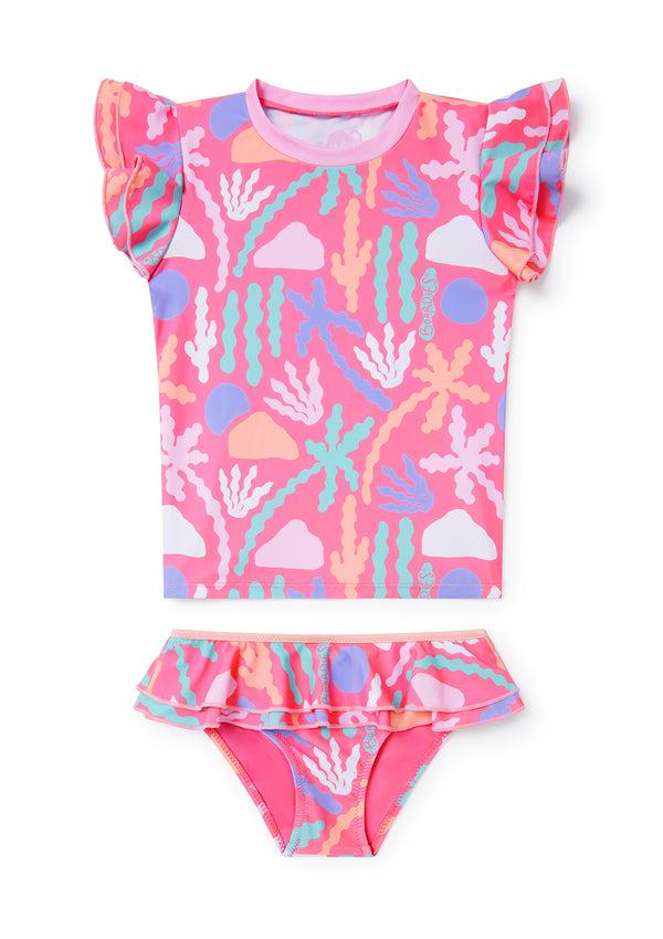 boardies Palm Springs Little Girls Rashie Set