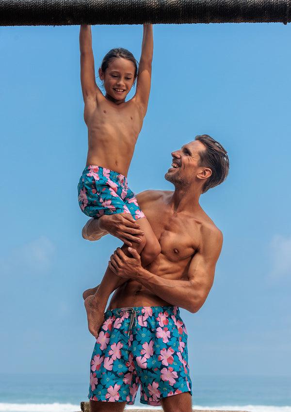 Boardies Sully Floral Swim Shorts - Father & Son Set