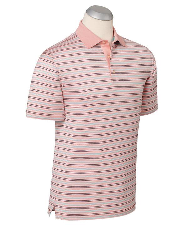 Bobby Jones Bliss Luxe 100% Mercerized Cotton Stripe Polo Shirt