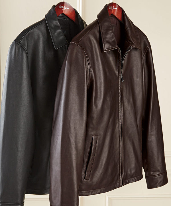Bobby Jones Classic Lambskin Leather Windbreaker