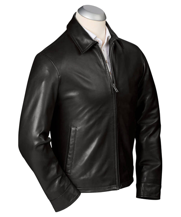 bobby jones Classic Lambskin Leather Windbreaker