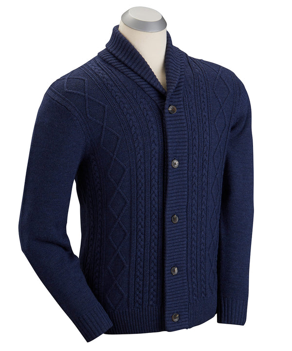 bobby jones Fisherman Shawl Cardigan
