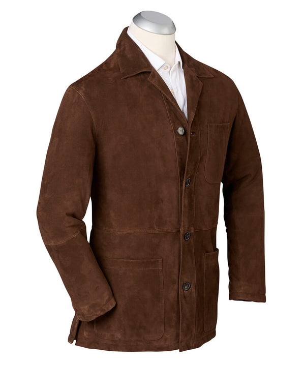 bobby jones Thomas Solid Suede Car Coat