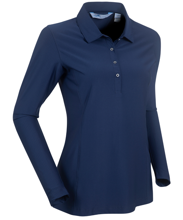 Bobby Jones Women's Balata Print Long-Sleeve Polo