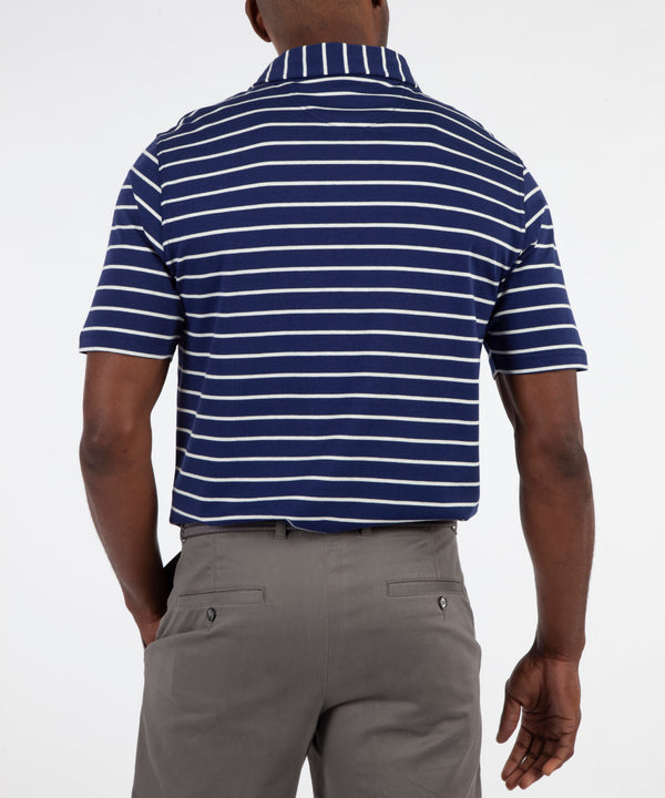 Bobby Jones EFX Performance Cotton Frame Stripe Short Sleeve Polo Shirt