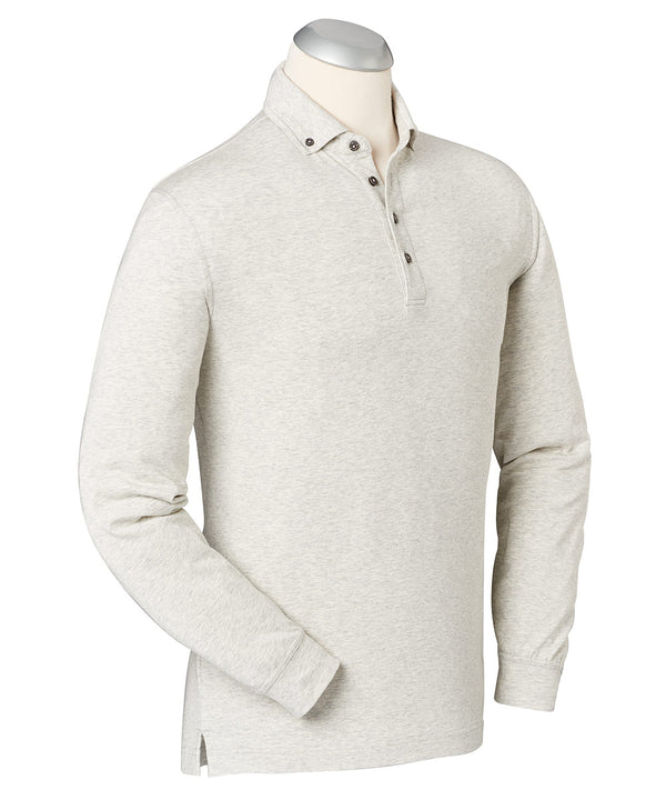 Bobby Jones EFX Performance Cotton Solid Long Sleeve Polo Shirt