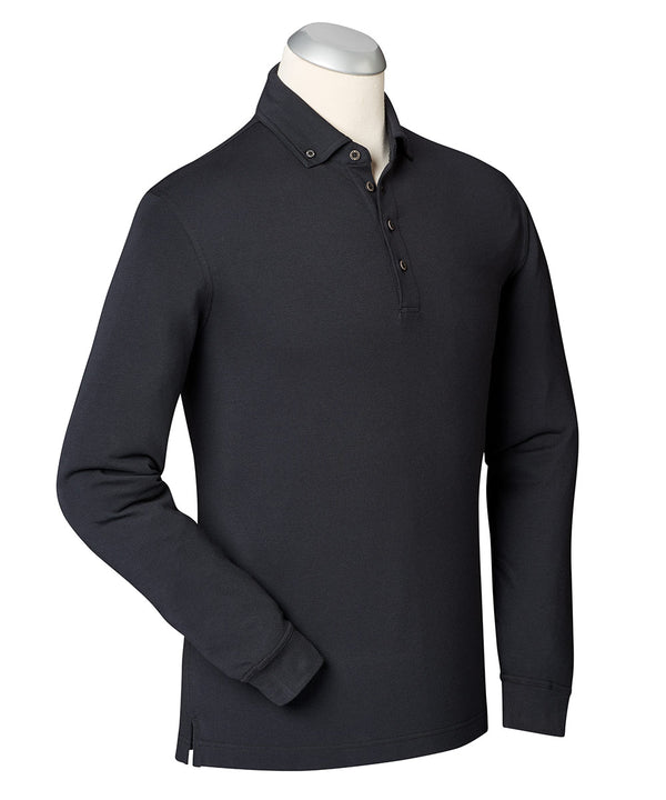 Bobby Jones EFX Performance Cotton Solid Long Sleeve Polo Shirt