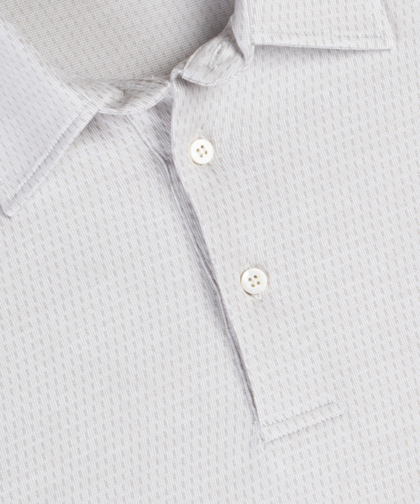 Bobby Jones Heritage Cortina Micro Grid Jacquard Italian Cotton Short-Sleeve Polo