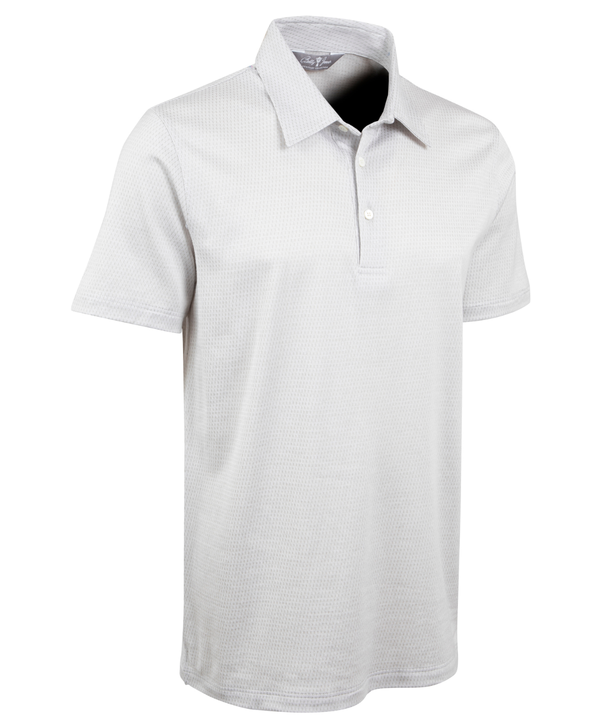 bobby jones Heritage Cortina Micro Grid Jacquard Italian Cotton Short-Sleeve Polo