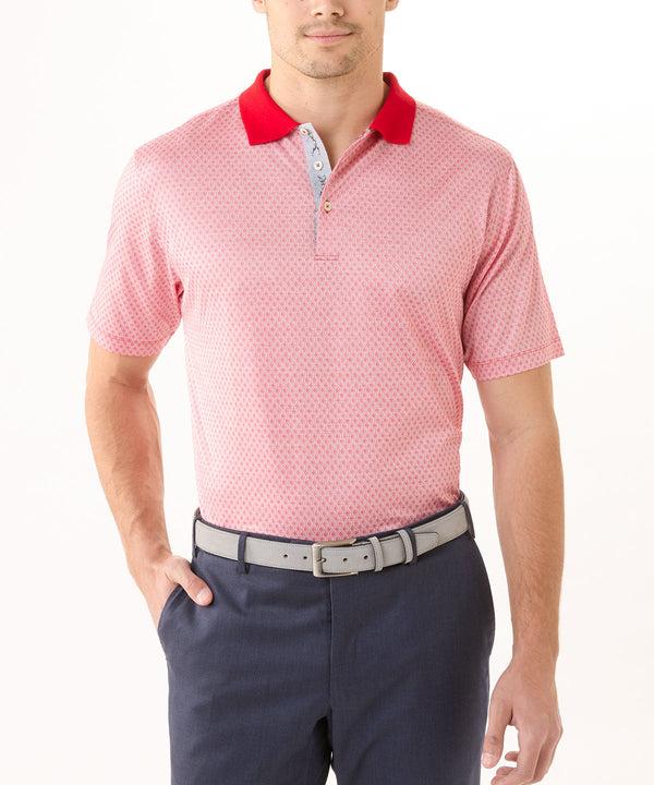 Bobby Jones Heritage Italian Cotton Diamond Jacquard Polo Shirt