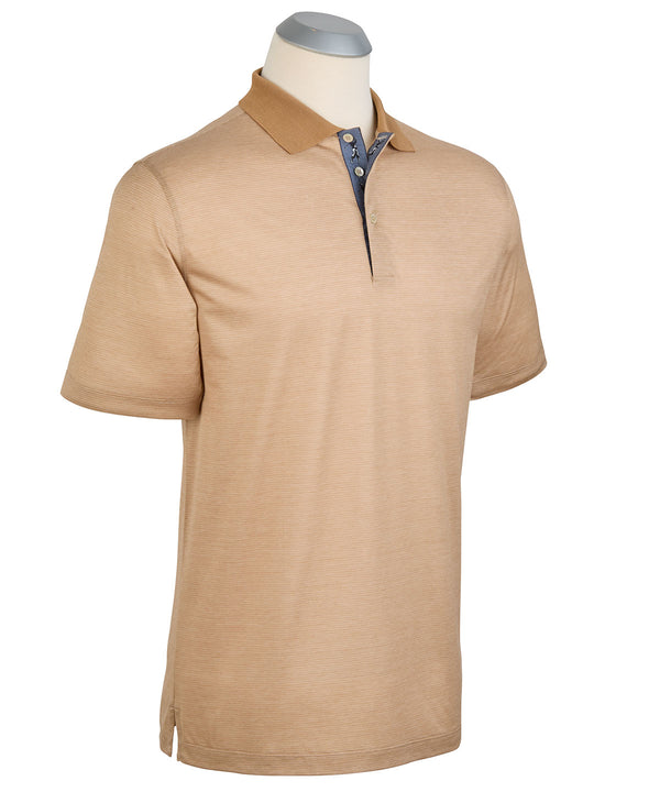bobby jones Heritage Italian Cotton Micro Stripe Polo Shirt