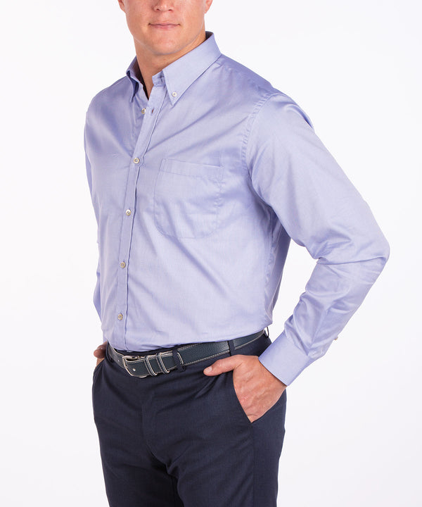 Bobby Jones Heritage Italian-Made 100% Royal Oxford Cotton Solid Sport Shirt