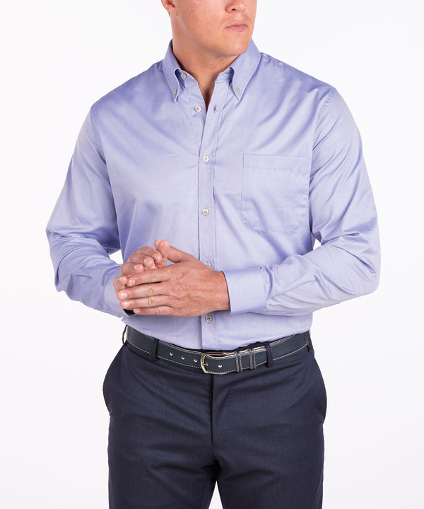 bobby jones Heritage Italian-Made 100% Royal Oxford Cotton Solid Sport Shirt