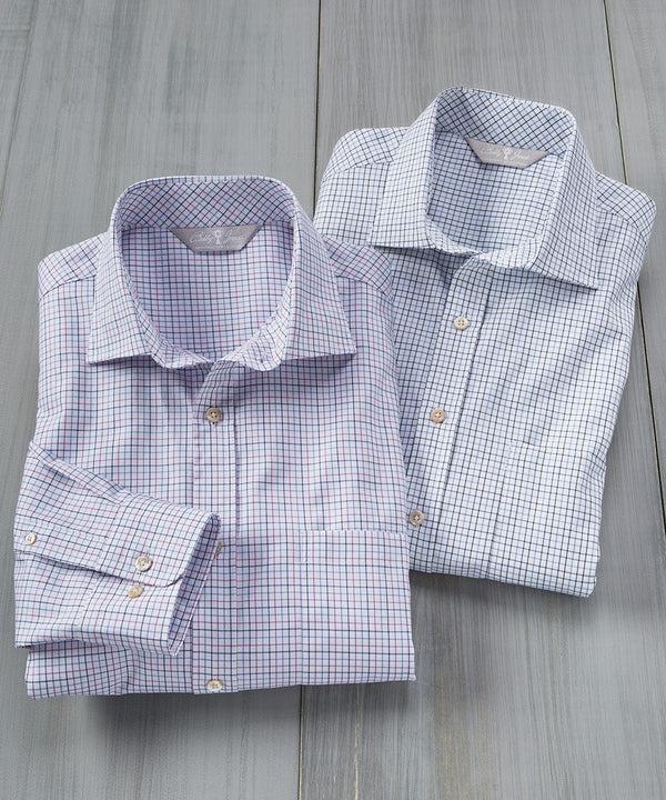 Bobby Jones Heritage Italian-Made 100% Royal Twill Cotton Sport Shirt