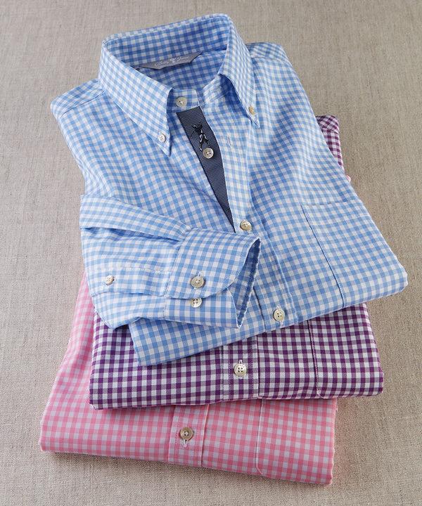Bobby Jones Heritage Italian-Made Oxford Gingham Sport Shirt