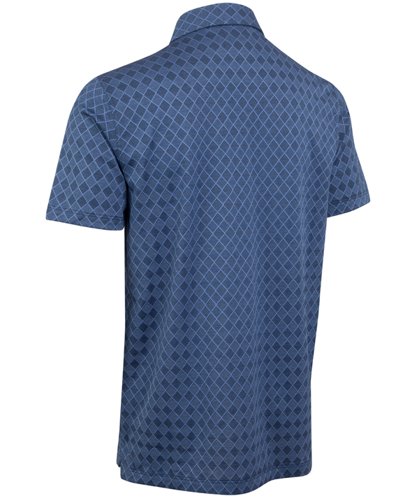 Bobby Jones Heritage Loreto Diamond Grid Jacquard Italian Cotton Short-Sleeve Polo
