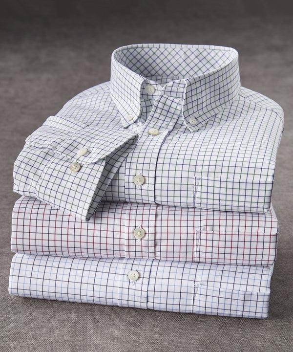 Bobby Jones Heritage Twill Check Long Sleeve Sport Shirt