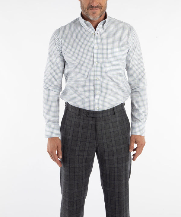 Bobby Jones Heritage Twill Check Long Sleeve Sport Shirt