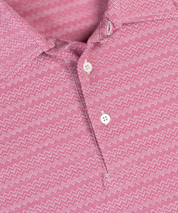 Bobby Jones Heritage Varenna Chevron Jacquard Italian Cotton Short-Sleeve Polo