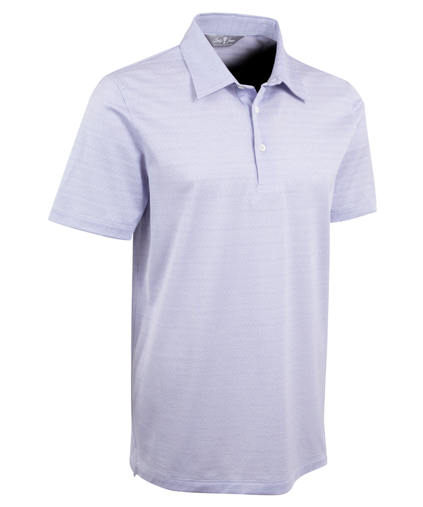Bobby Jones Heritage Varenna Chevron Jacquard Italian Cotton Short-Sleeve Polo
