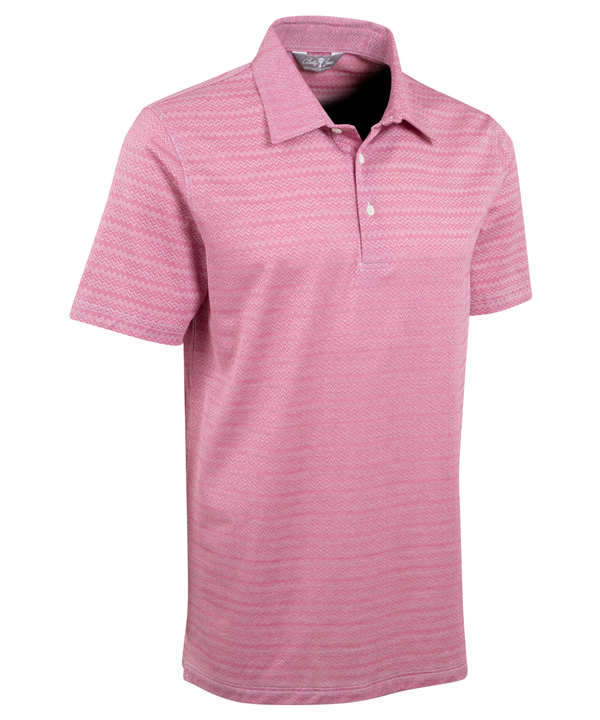 bobby jones Heritage Varenna Chevron Jacquard Italian Cotton Short-Sleeve Polo