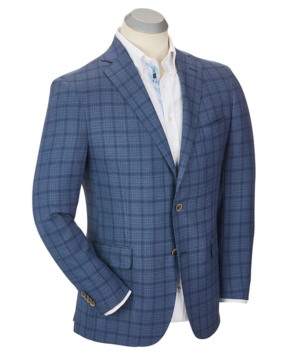 bobby jones James Year-Round Wool Tonal Plaid Sport Coat