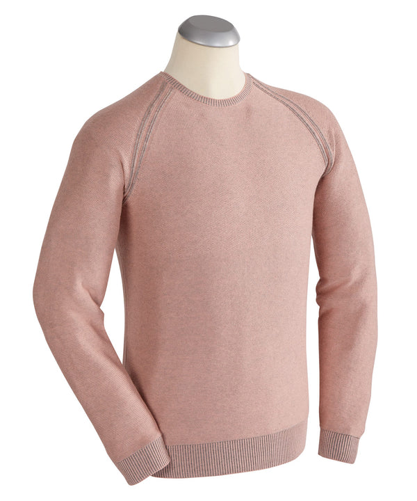 Bobby Jones Luxe 100% Pima Cotton Raglan Sleeve Crew Sweater