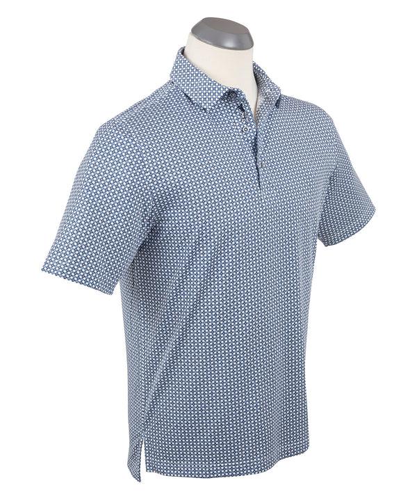 bobby Jones Performance Clover Gingham Print Short-Sleeve Polo
