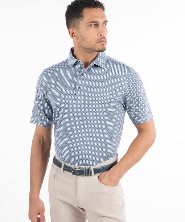 bobby jones Performance Clover Gingham Print Short-Sleeve Polo