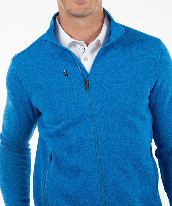 Bobby Jones Performance Heathered Full Zip Fleece Jacket