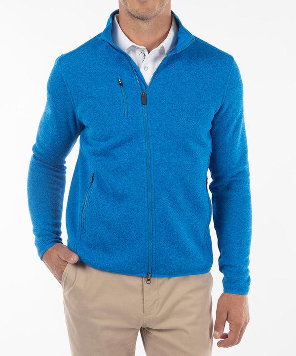 bobby jones Performance Heathered Full Zip Fleece Jacket