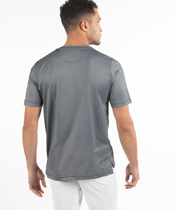 Bobby Jones Performance Jacquard Dash Short-Sleeve Crew Neck T-Shirt