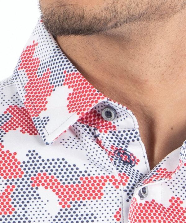Bobby Jones Performance Jersey Armed Forces Camo Print Polo