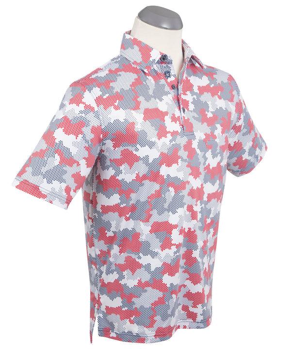 Bobby Jones Performance Jersey Armed Forces Camo Print Polo