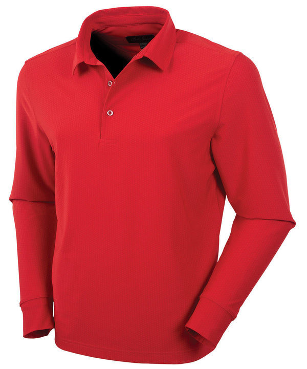 Bobby Jones Performance Jersey Balata Print Long-Sleeve Polo