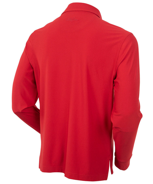 Bobby Jones Performance Jersey Balata Print Long-Sleeve Polo