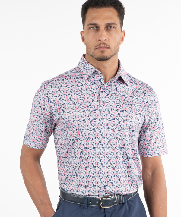 Bobby Jones Performance Lucky Print Short-Sleeve Polo