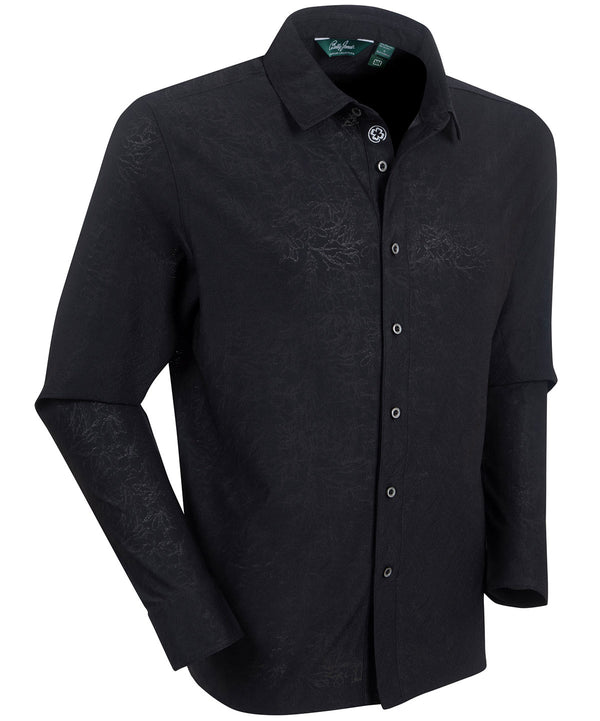 Bobby Jones Performance Magnolia Jacquard Long-Sleeve Button-Down Sport Shirt