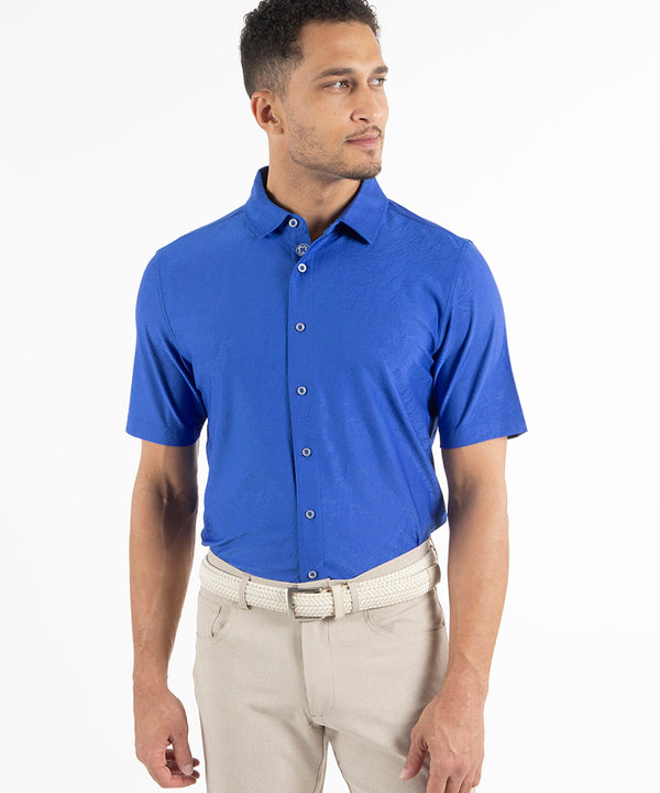 bobby jones Performance Magnolia Short Sleeve Button-Down Sport Shirt