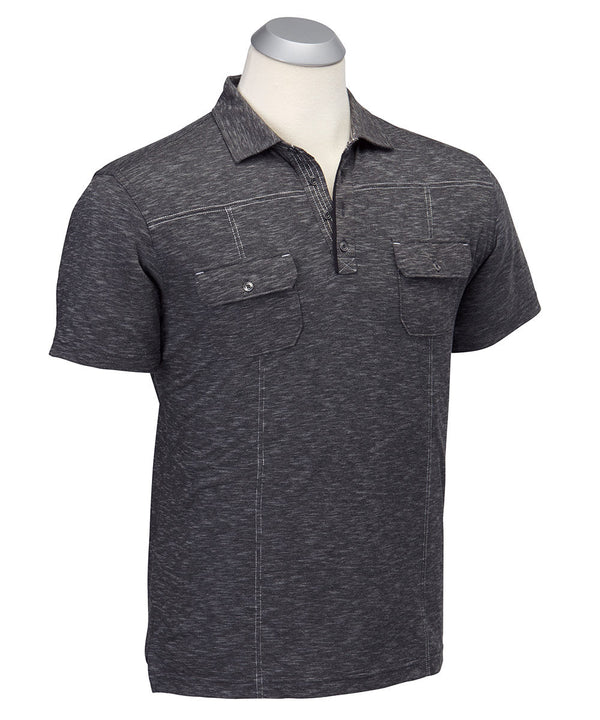 bobby jones Rule 18 Soho Short Sleeve Double Pocket Polo