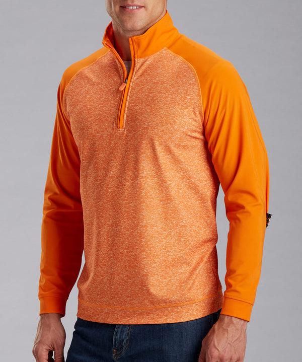 Bobby Jones Rule 18 Tech Raglan Heather Quarter-Zip Pullover